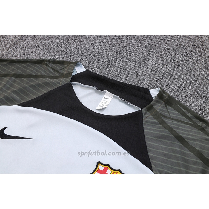 Chandal del Barcelona Manga Corta 2023-2024 Gris - Pantalon Corto